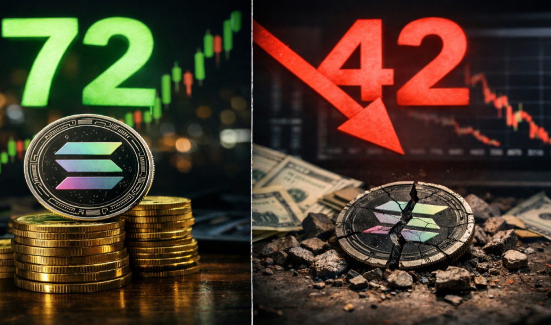 Solana, 72 dolardaki Fibonacci desteğinden sekme ile haftalık yapı kırılmasının