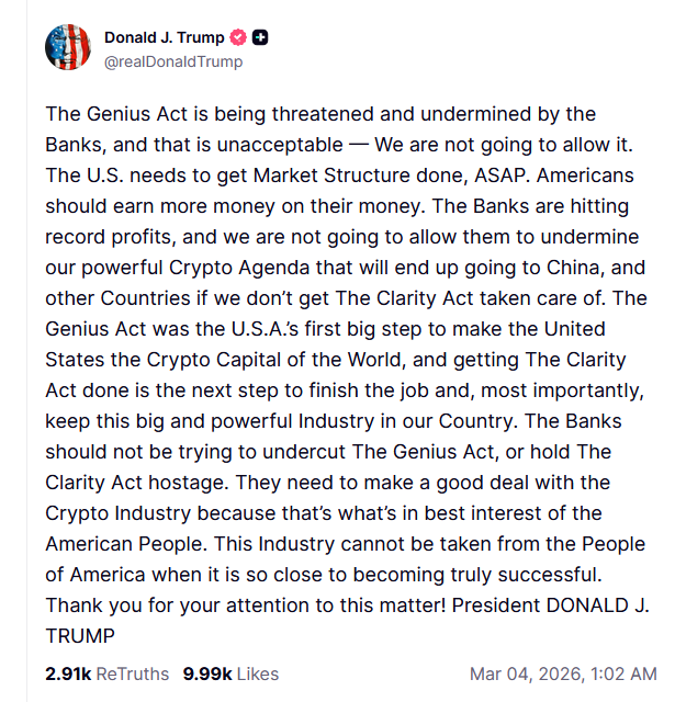 Trump’tan Bankaların Kripto Para Tutumuna Sert Tepki - 1