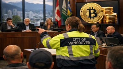 Vancouver’da Bitcoin rezervi planı hukuki engel nedeniyle belediye gündeminden çıkarıldı.