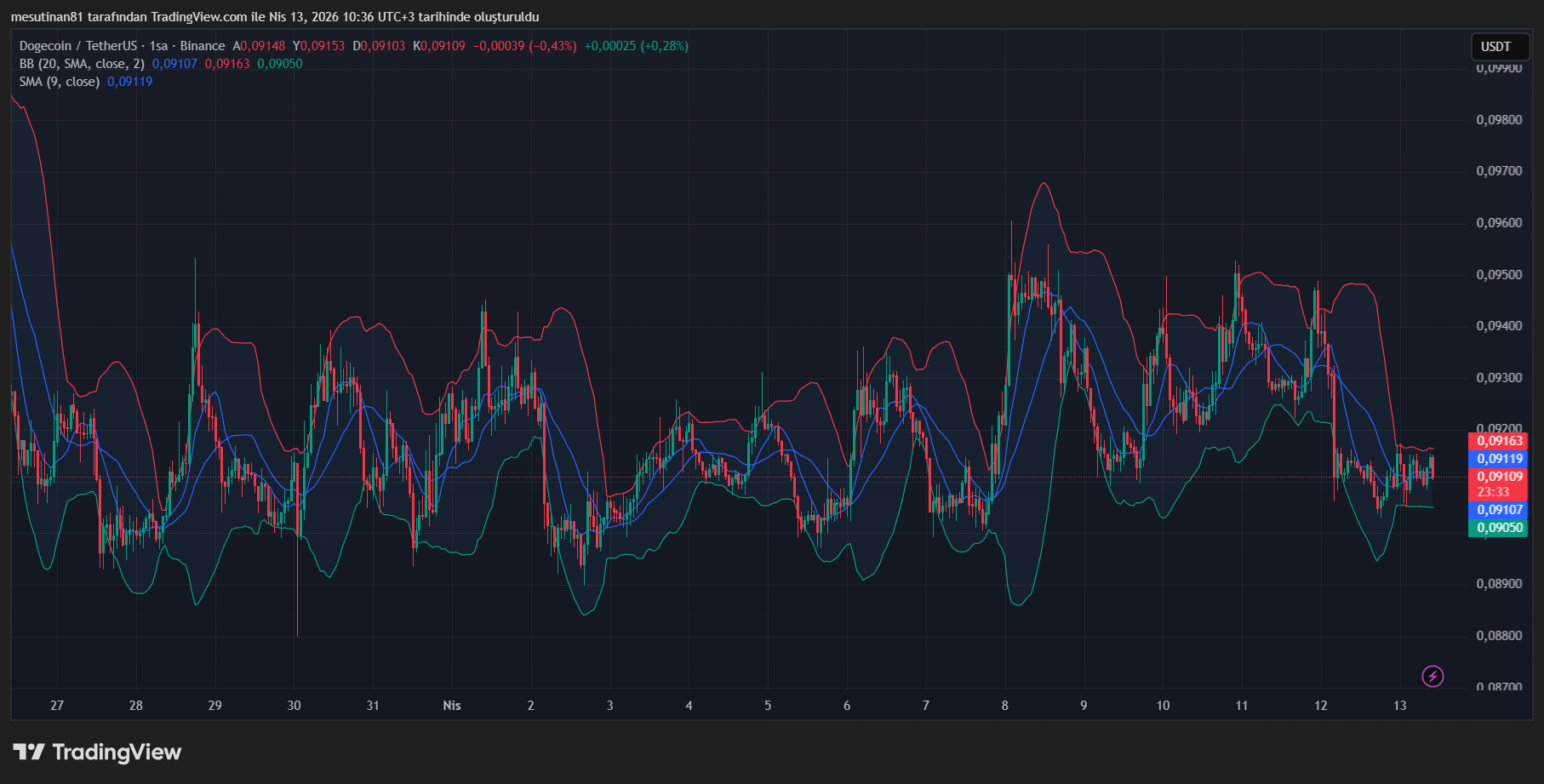 Dogecoin Fiyat Grafiği