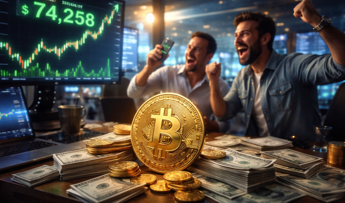 Orta Doğu’daki gerilim devam etse de Bitcoin fiyatı 74 bin