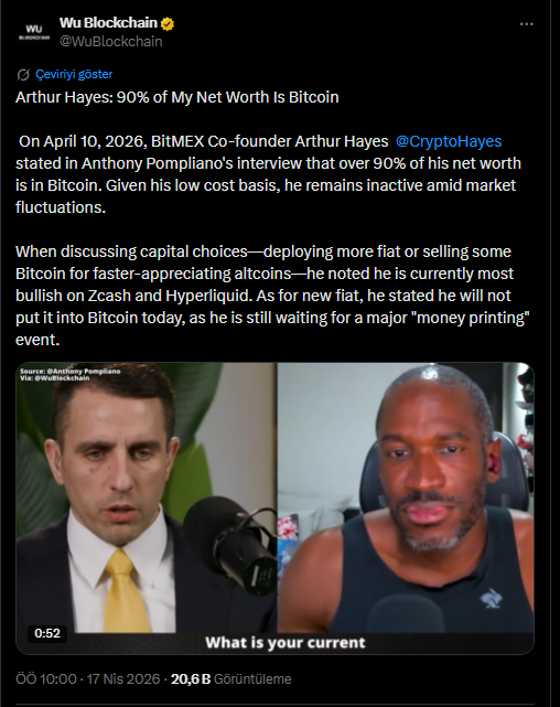 BitMEX Kurucu Ortağı Arthur Hayes