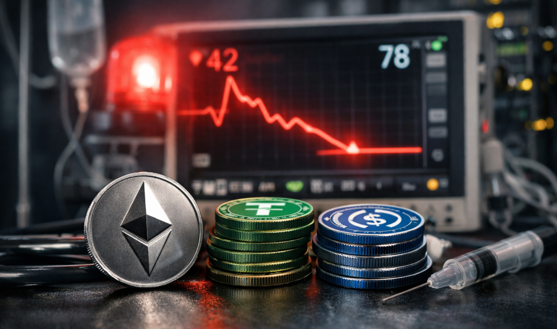 Nabız Düştü: Ethereum Ağında USDT ve USDC Alarmı Ethereum ağındaki USDT ve USDC aktif adres sayısı 2026’nın en