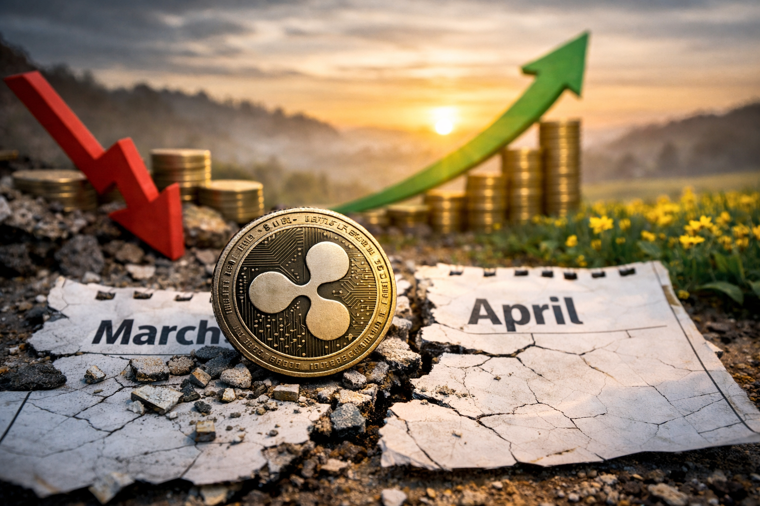 XRP fiyatı, Mart ayını kırmızı bölgede tamamlayarak 2026’nın ilk çeyreğinde