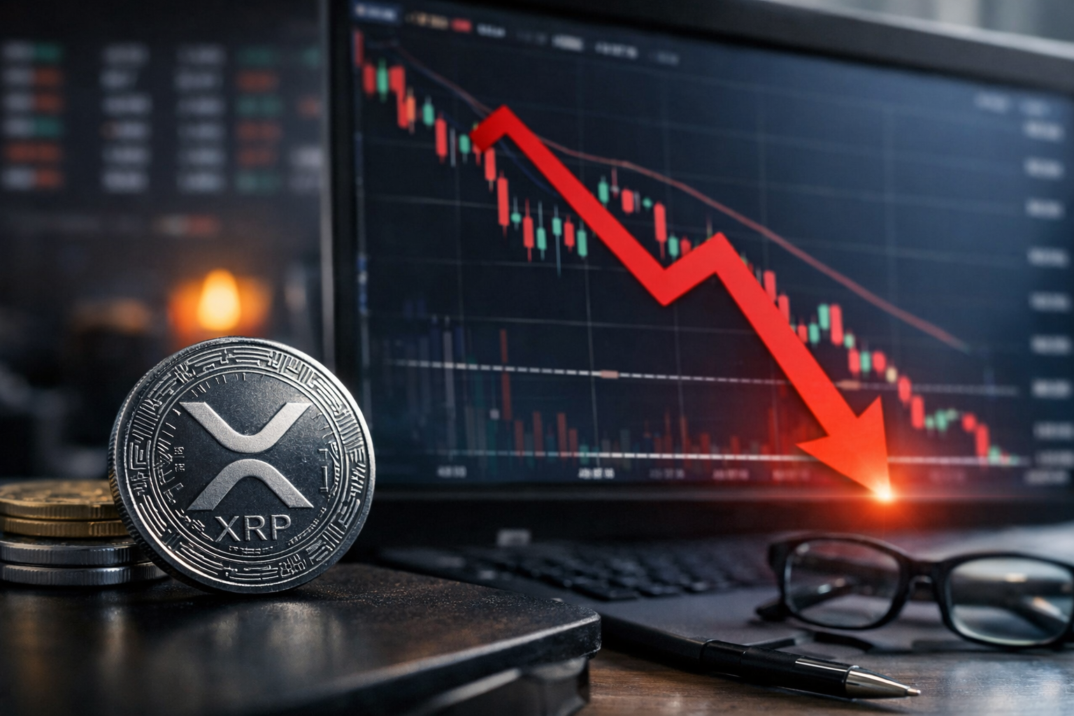 Altcoin XRP fiyatı son yükseliş denemesinin ardından yeniden baskı altına