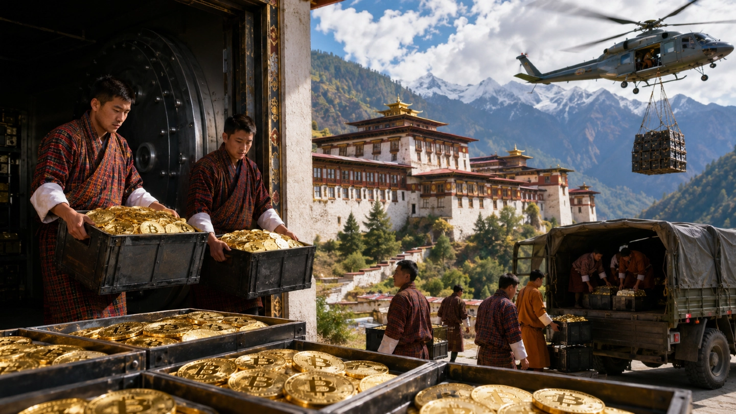 Bhutan hükümeti son 11 ayda yaklaşık 9.180 Bitcoin sattı. Ortalama