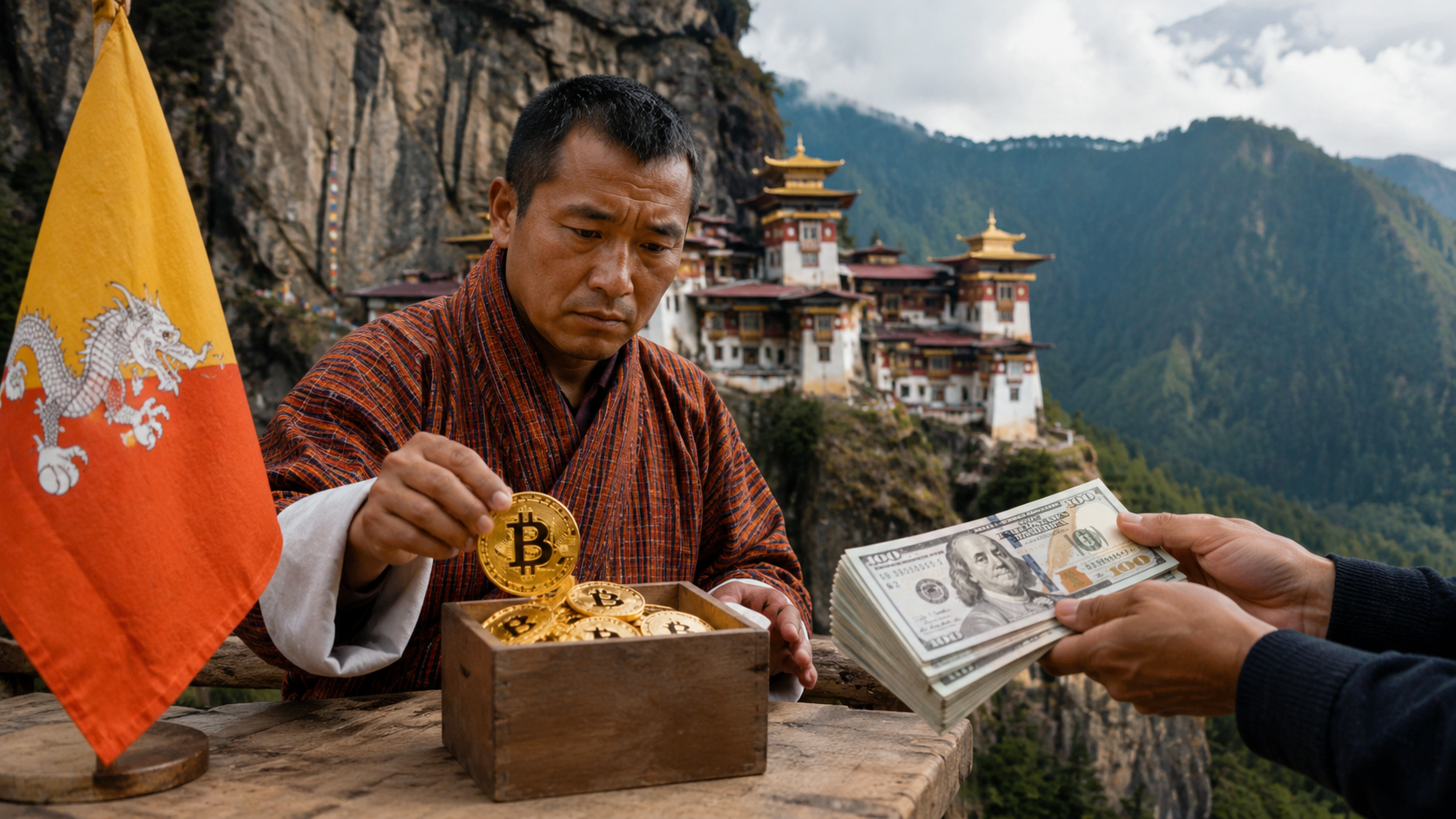 Butan, Arkham Intelligence verilerine göre 100 Bitcoin’i cüzdanlarından çıkardı. Ülkenin