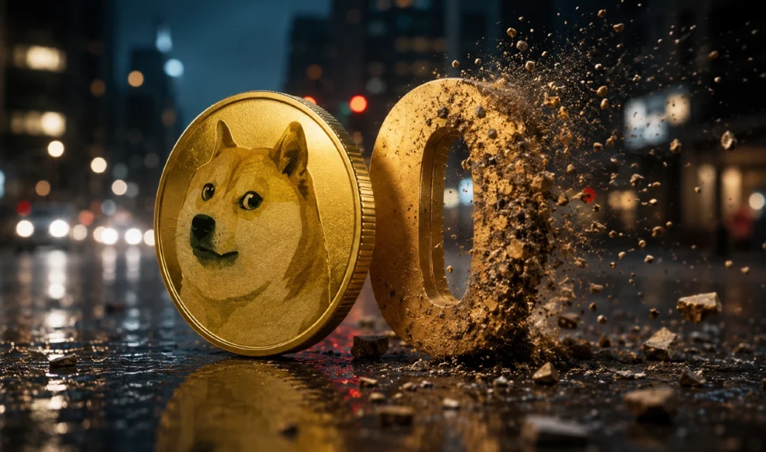 Dogecoin İçin Bir Sıfır Ekleme Riski Büyüyor Dogecoin fiyatı 0.1075 dolar direncinin altında zayıf seyrini sürdürüyor. DOGE