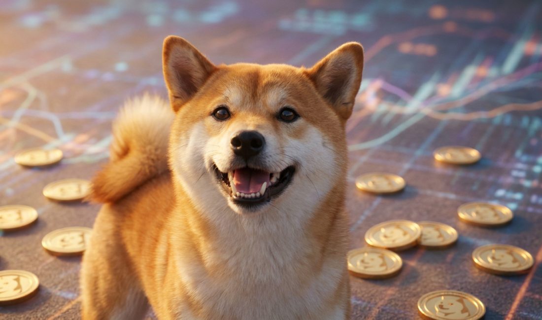 Dogecoin’in ters ölçekli aylık grafiği, geçmiş döngülerle kurulan benzerlik nedeniyle