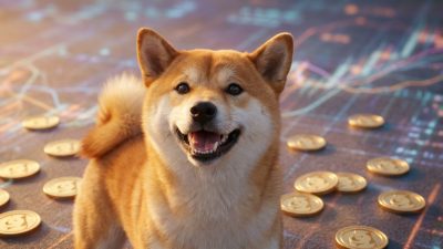 Dogecoin’in ters ölçekli aylık grafiği, geçmiş döngülerle kurulan benzerlik nedeniyle