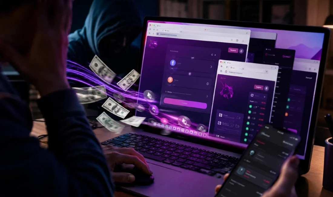 Sahte Uniswap Reklamlarıyla 400 Bin Dolar Çalındı Sahte Uniswap Google reklamları kripto para kullanıcılarını hedef aldı. Saldırganlar