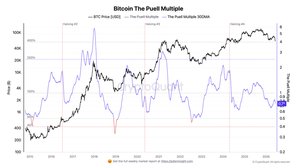 Bitcoin Puell Multiple Verisi
