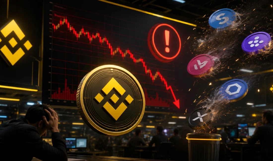 Binance’ten 9 Altcoin İşlem Çifti İçin Delist Kararı Binance Margin, 5 Haziran 2026’da AEVO/USDC, ADA/USD1, LINK/USD1 ve TRX/USD1