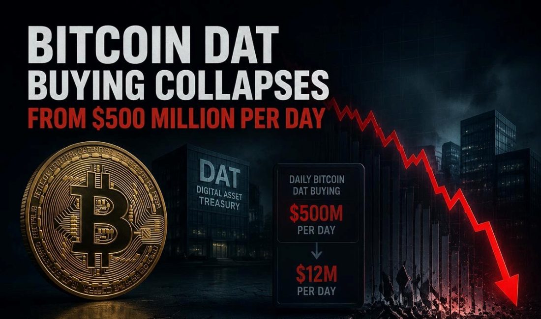 Bitcoin DAT Alımlarında Günlük 500 Milyon Dolardan Sert Düşüş Spot ETF’lerden yaşanan hareketlilik pek çok kaynakta son dönem Bitcoin