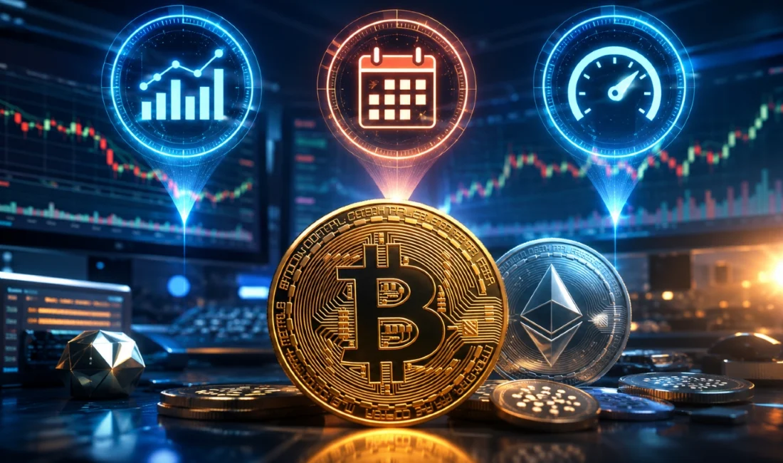 Bitcoin ve Kripto Paralar Bu Hafta 3 Kritik Veriye Kilitlendi Bitcoin ve kripto para piyasaları yeni haftaya toparlanma çabasıyla başladı.