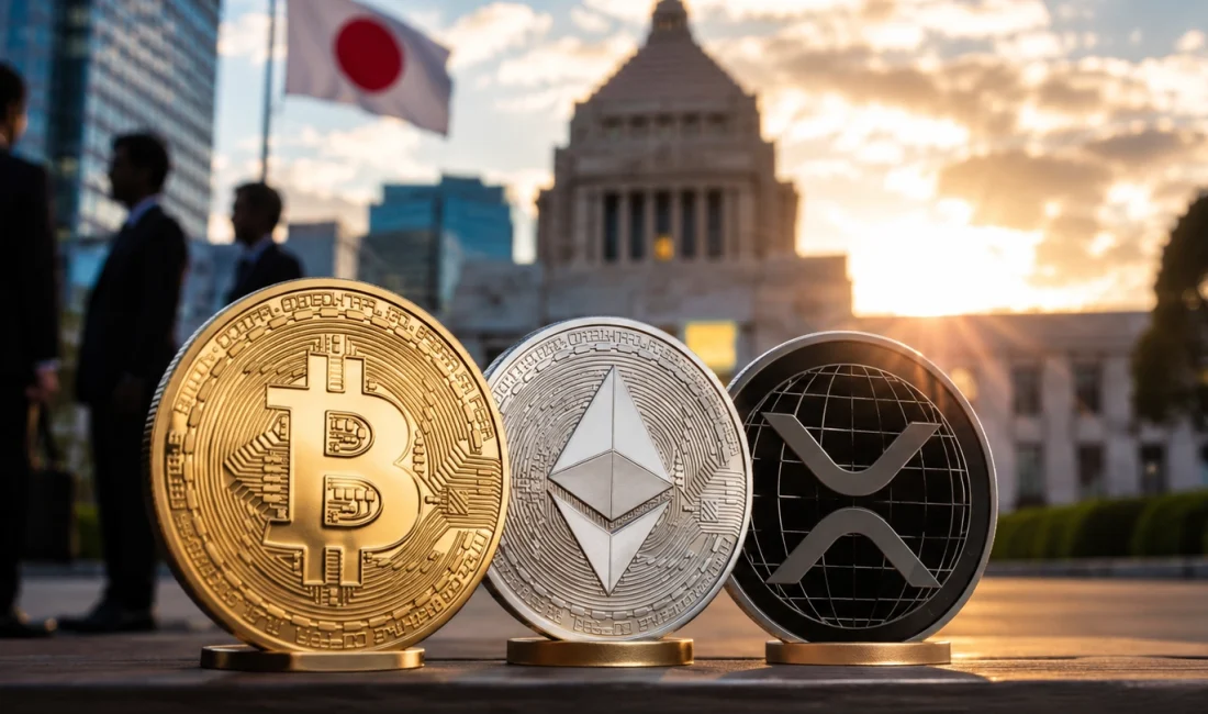 Japonya’dan Bitcoin, Ethereum ve XRP İçin Kritik Adım Japonya Bitcoin, Ethereum, XRP ve diğer kripto varlıkları hisse senetlerine