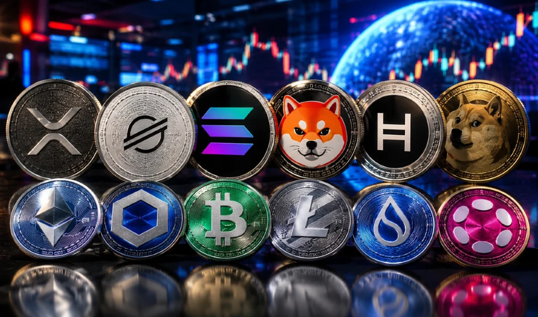 Kalshi, Ethereum, XRP, Solana, Dogecoin, Stellar, Shiba Inu ve Hedera