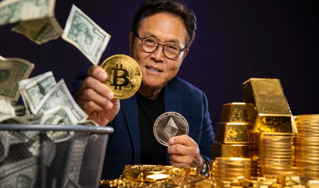 Nakit Çöptür Diyen Robert Kiyosaki Bitcoin, Ethereum ve Altını Öne Çıkardı Rich Dad Poor Dad kitabının yazarı Robert Kiyosaki nakitte kalmanın