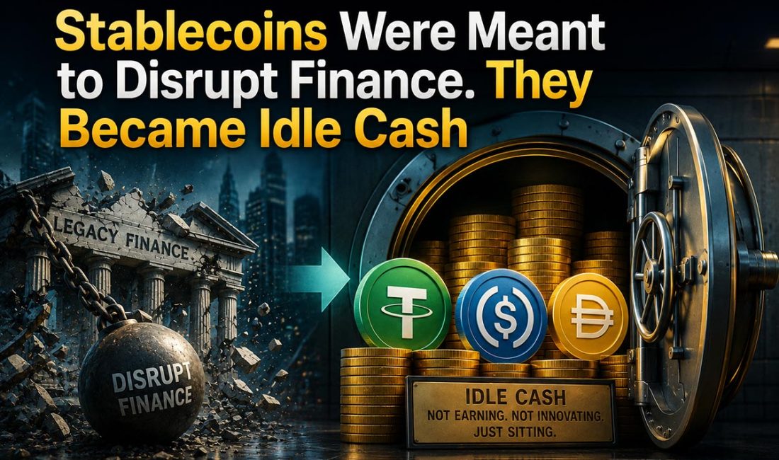 Stablecoin’ler Finans Sistemini Dönüştürmek İçin Tasarlanmıştı Ancak Atıl Nakit Haline Geldi Stablecoin’ler muhtemelen kriptonun en net başarı hikayesi olarak öne çıkıyor