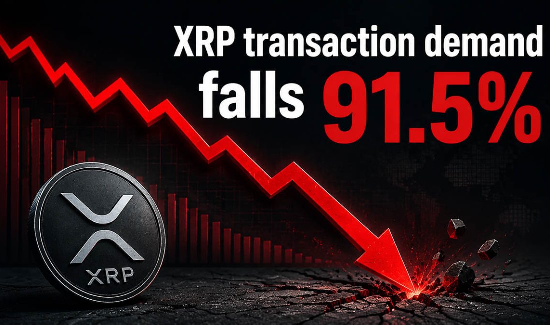 XRP’nin (XRP) onchain aktivitesi, 2025’teki zirve seviyesinden bu yana keskin