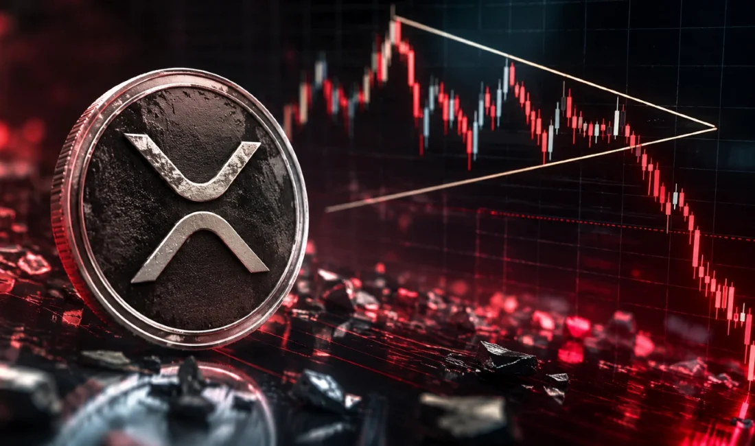 XRP günlük grafikte simetrik üçgen formasyonunun altına sarktı. Analist Ali