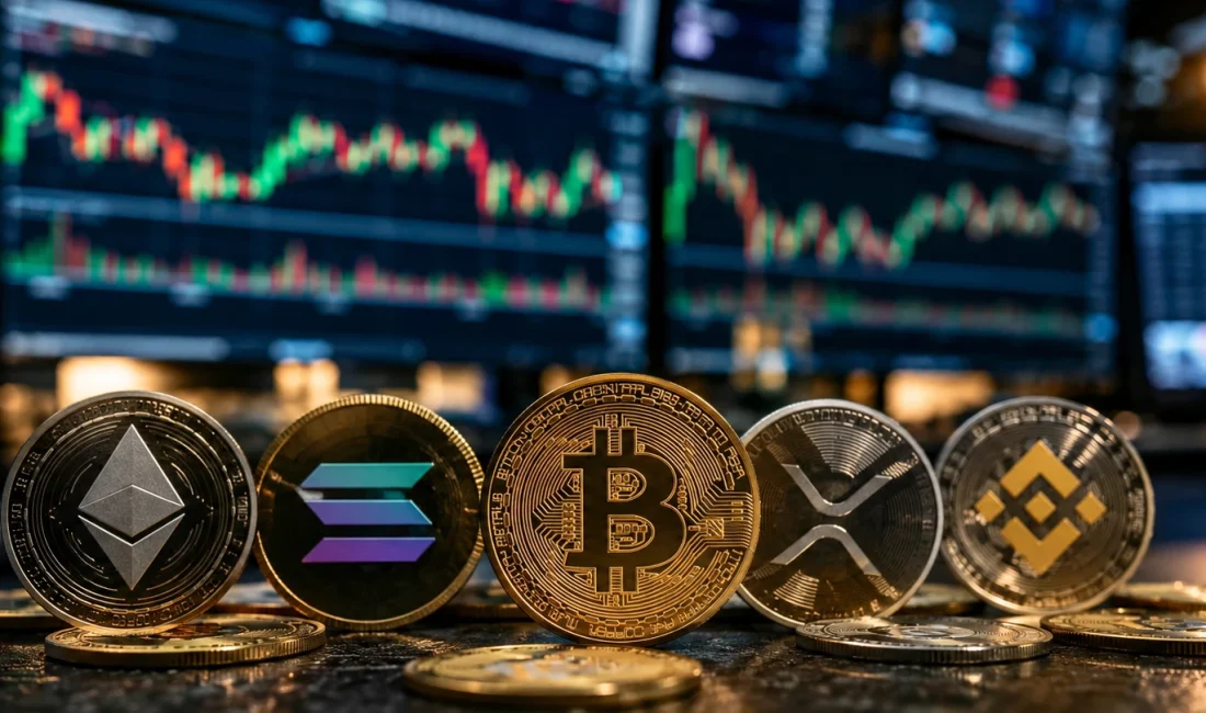 Bitcoin 65.500 dolar çevresinde işlem görürken Ethereum, XRP, BNB, Solana