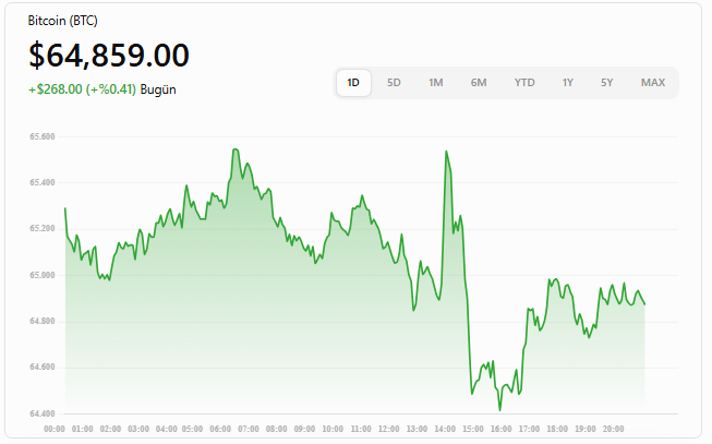 Bitcoin Fiyat Grafiği