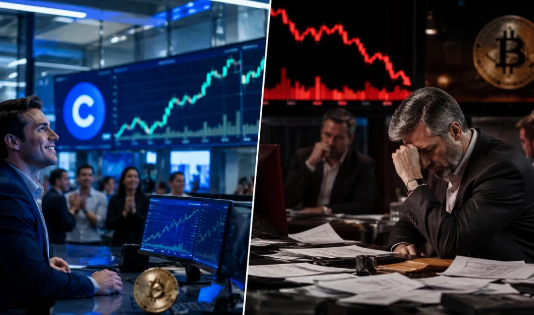 Coinbase gelir baskısına rağmen pazar payını artırırken Strategy, büyüyen Bitcoin