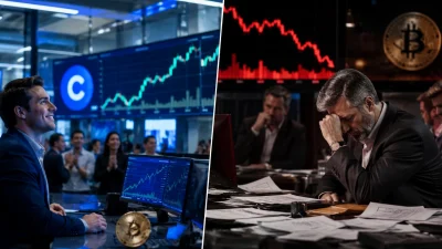 Coinbase gelir baskısına rağmen pazar payını artırırken Strategy, büyüyen Bitcoin