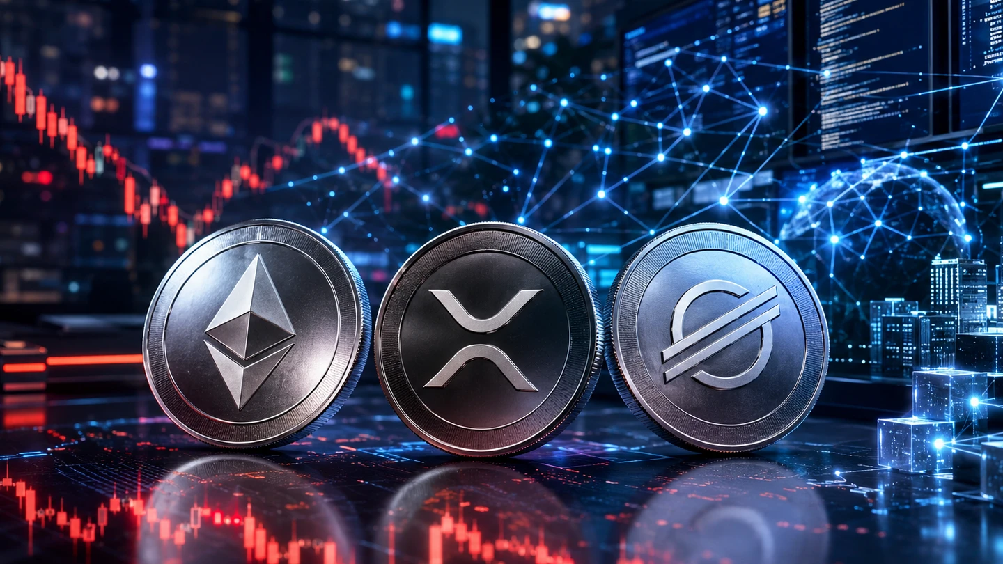 ETH, XRP ve XLM fiyatları piyasa baskısıyla gerilerken Ethereum ETF’leri,