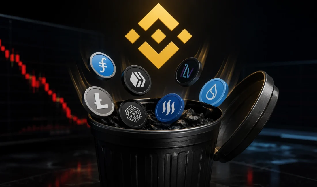 Binance, 21 Ağustos’ta 7 spot işlem çiftini kaldıracak. F, HIVE,