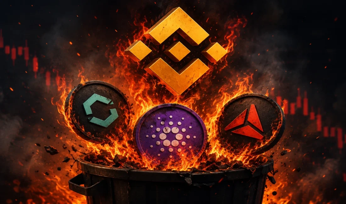 Binance, ICX, SCRT ve STORJ için delist kararı aldı. İşlem