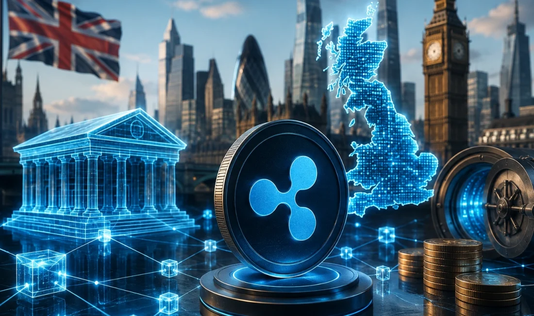 İngiltere’nin 33 Milyar Sterlinlik Tokenizasyon Planında Ripple da Var: XRP İçin Asıl Hikaye Ne? İngiltere, toptan finans piyasalarını tokenleştirmek için 54 şirketlik bir yapı