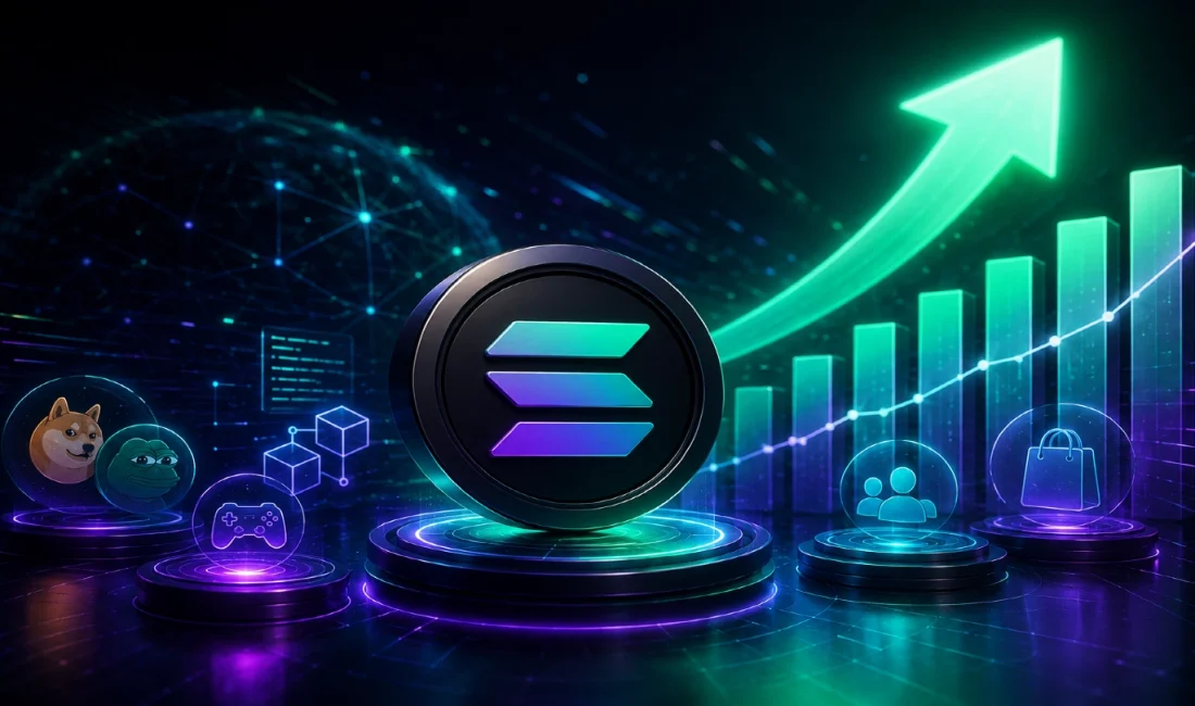 Solana’da Temmuz Verileri Güçlü Bir Toparlanmaya İşaret Ediyor: Büyümeyi Bu Kez Sadece Memecoin’ler Taşımıyor Solana'nın temmuz verileri ağ ekonomisinde yeniden ivmelenmeye işaret ediyor. Uygulama