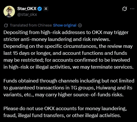 OKX CEO'sunun Açıklaması
