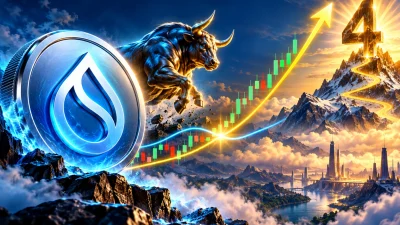 Altcoin SUI fiyatında 50 günlük hareketli ortalamanın 200 günlük ortalamayı