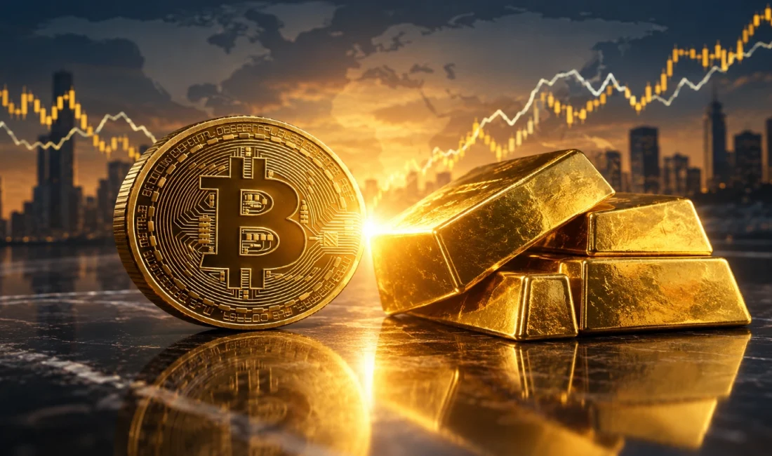 Bitcoin ile altın arasındaki 90 günlük korelasyon +0,50’ye yükselerek 2020’den