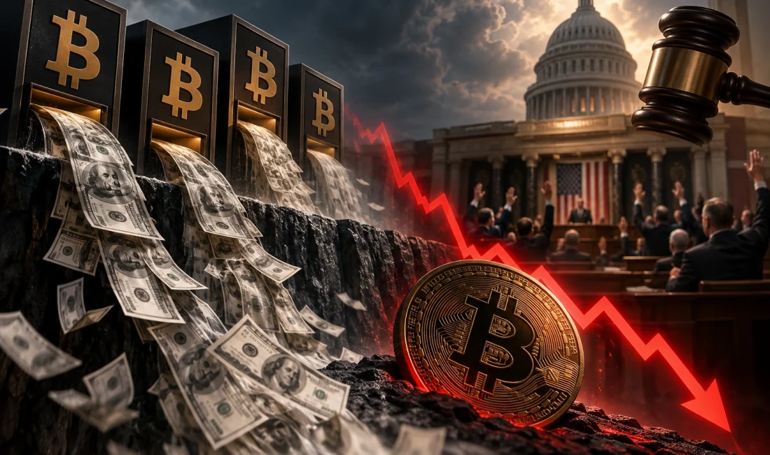 Bitcoin ETF’lerinden 450 Milyon Dolarlık Çıkış: CLARITY Act Oylaması BTC’yi Baskıladı ABD spot Bitcoin ETF’lerinden 450,4 milyon dolar çıkarken CLARITY Act