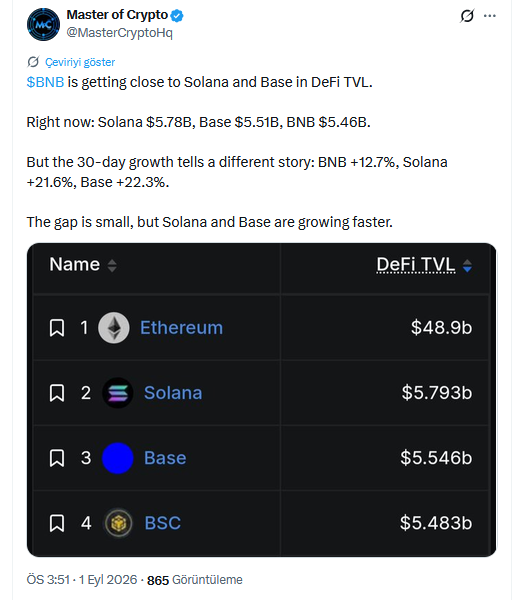 BNB Chain Verileri