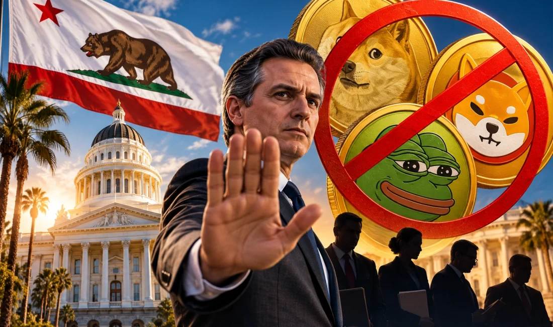 California’dan Meme Coin Hamlesi: Kamu Görevlilerine Yasak Geldi California kripto paraların önemli bir alanı olan meme coin’ler için