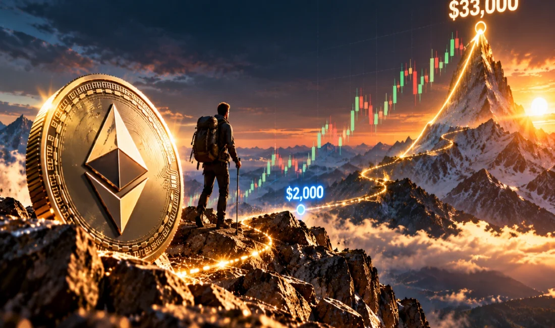 Ethereum’da 33.000 Dolar Hesabı: Analistin Planı 2.000 Dolarda Başlıyor EGRAG Crypto, Ethereum’un 2.000 doları yeniden test etmesi halinde ETH