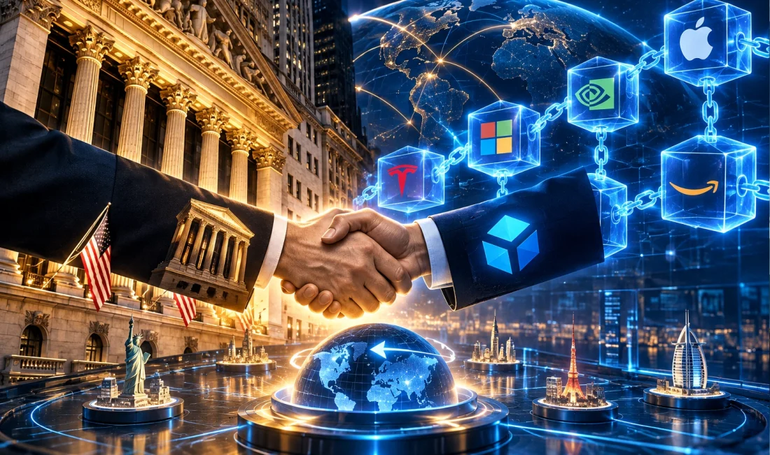 NYSE ile Blockchain.com Anlaştı: ABD Hisseleri 7/24 Zincir Üstüne Taşınabilir NYSE ve Blockchain.com, tokenlaştırılmış ABD hisseleri ve ETF'lerini küresel kullanıcılara