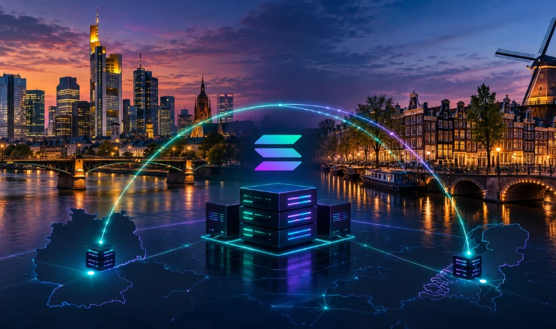 Altcoin Solana’da Merkeziyetsizlik Tartışması: Blokların Yarısından Fazlası İki Şehirden Glassnode verileri Solana blok üretiminin Frankfurt ve Amsterdam’da yoğunlaştığını gösteriyor.