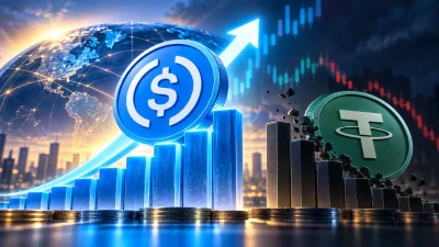 USDC’nin piyasa değeri bir haftada 584 milyon dolar arttı. Circle’ın