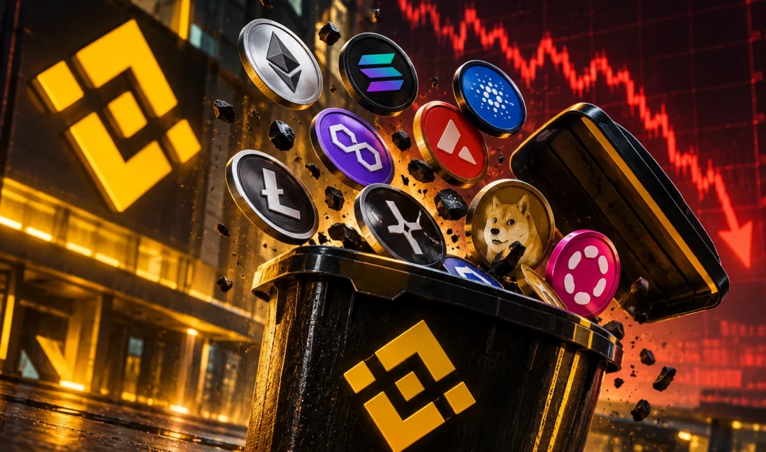 Binance, 30 Ekim 2026'da 10 çapraz marjin işlem çiftini kaldıracak.