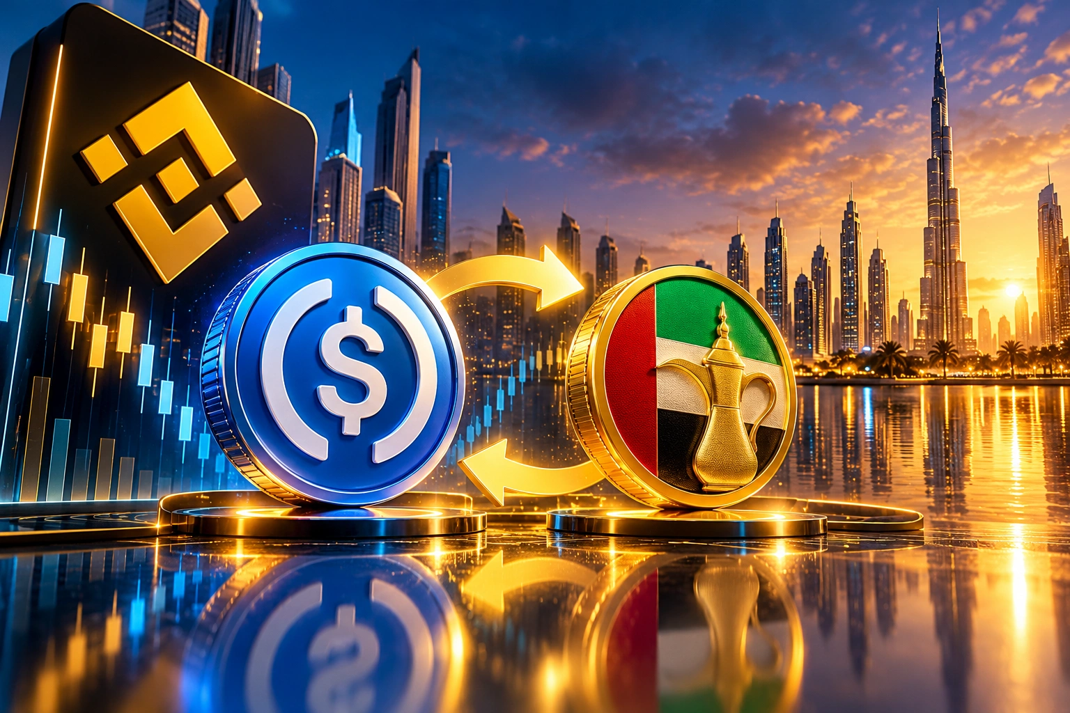 Binance, 28 Ekim 2026 tarihinde USDC/AED işlem çiftini spot piyasada