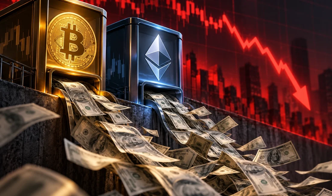 Bitcoin ve Ethereum ETF’lerinden 391 Milyon Dolar Çıkış: BlackRock ETHA Öne Çıktı ABD spot Bitcoin ve Ethereum ETF’lerinden 14 Ekim’de toplam 391