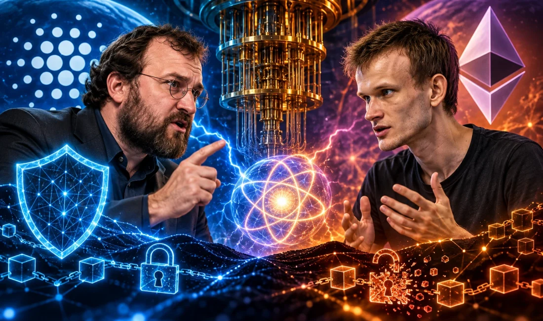 Cardano'nun kurucusu Charles Hoskinson, Ethereum'un kurucu ortaklarından Vitalik Buterin'in kuantum