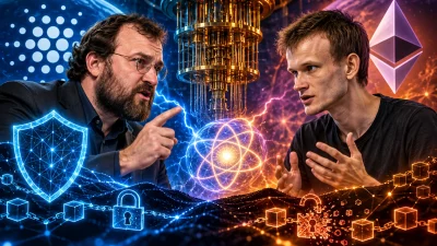 Cardano'nun kurucusu Charles Hoskinson, Ethereum'un kurucu ortaklarından Vitalik Buterin'in kuantum