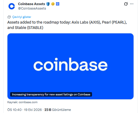 Coinbase Duyurusu